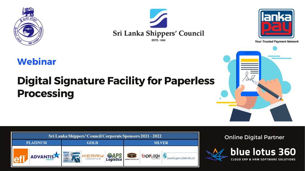Webinar on Digital Signature Facility for paperless processing